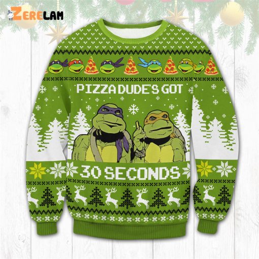 PizzaDude’s Got 30 Seconds TMNT Ugly Sweater