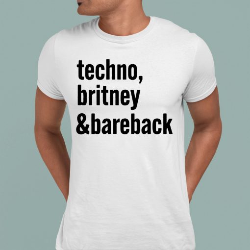 techno britney bareback shirt