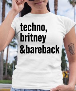 techno britney bareback shirt