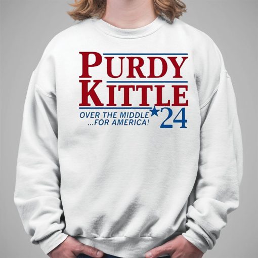 Raygun Purdy Kittle Over The Middle 24 For America Shirt