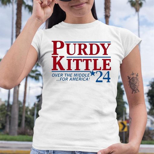 Raygun Purdy Kittle Over The Middle 24 For America Shirt