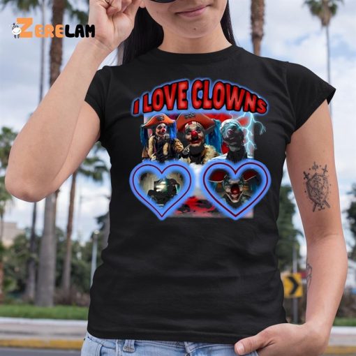 Sadstreet Buggy One Piece I Love Clowns Shirt