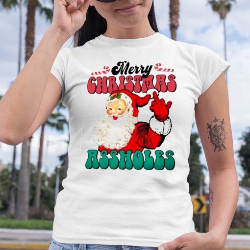 Santa Merry Christmas Asshole Shirt