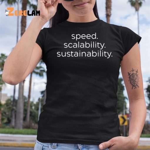 Speed Scalability Sustainability Shirt