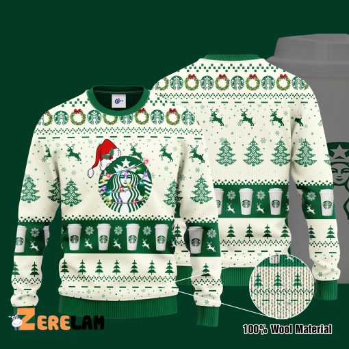 Starbucks Santa Hat Christmas Ugly Christmas Sweater