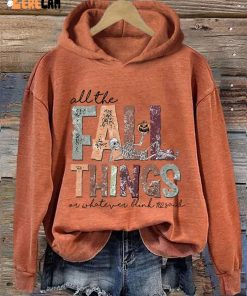 Thanksgiving All The Fall Things Or Whatever Blink 182 Said Hooded Sweatshirt 1