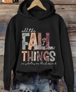 Thanksgiving All The Fall Things Or Whatever Blink 182 Said Hooded Sweatshirt 2
