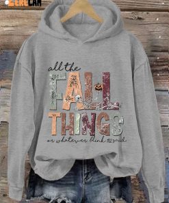 Thanksgiving All The Fall Things Or Whatever Blink 182 Said Hooded Sweatshirt 4