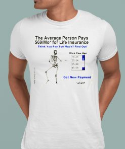 The Average Person Pays 69 Mo For Life Insurance Shirt 1 1