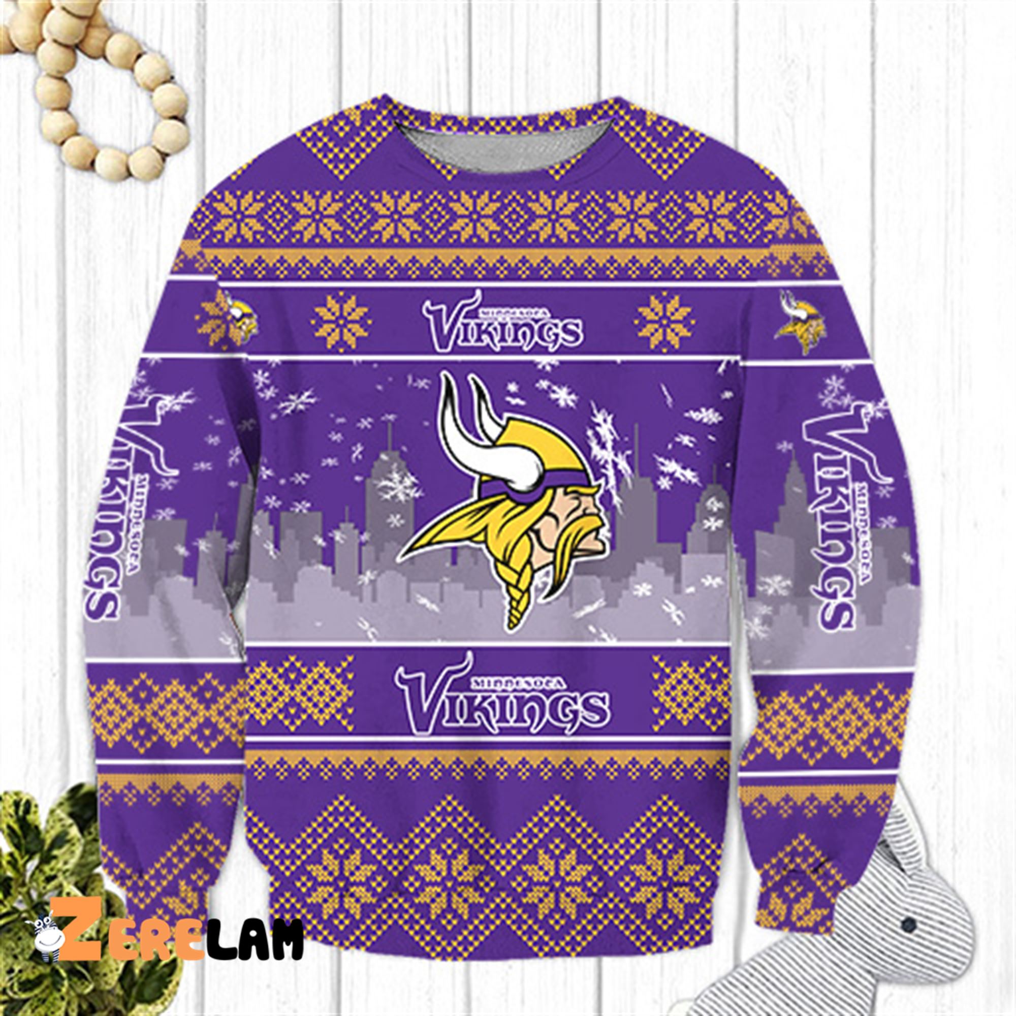 Vikings NFL MV Ugly Sweater - Zerelam