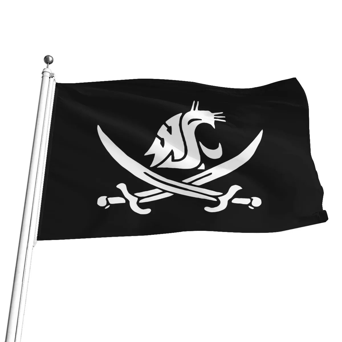 Coach Mike Leach Tribute WSU Pirate Flag - Zerelam