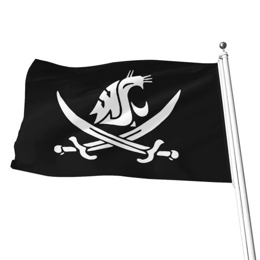 Coach Mike Leach Tribute WSU Pirate Flag