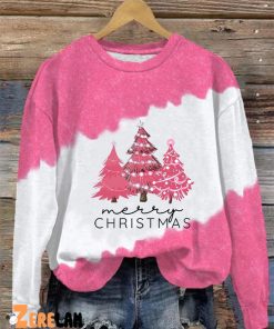 Women’s Merry Christmas Christmas Tree Print Casual Sweatshirt