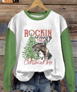 Women’s Rockin Around The Christmas Tree Sweatshirt