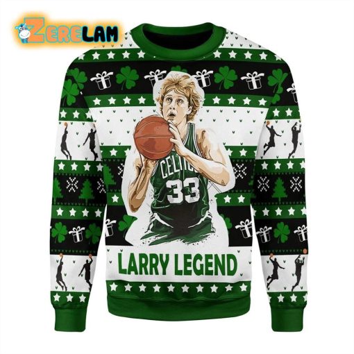 33 Larry Legend Basketball For Unisex Ugly Sweater Christmas