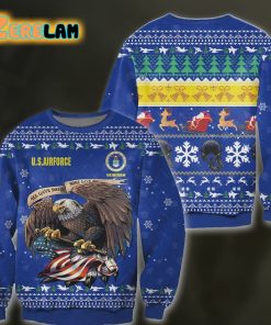 3d All Over Print Air Force Veteran Ugly Sweater