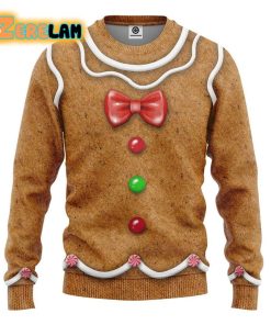 3d Gingerbread Costume Sweatshirt Ugly Sweater
