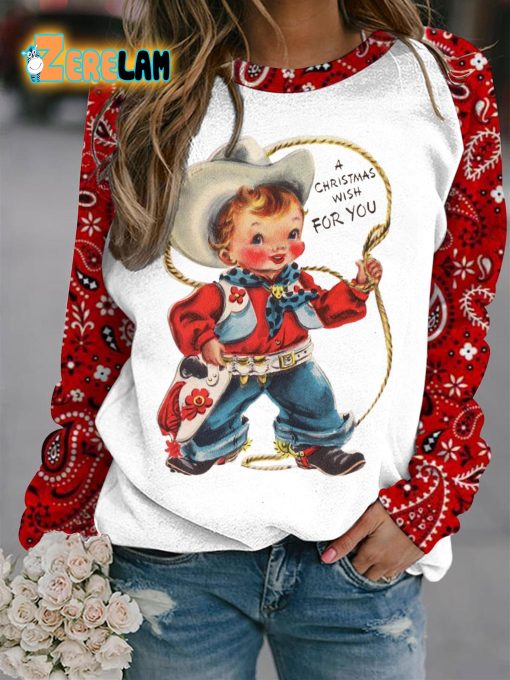 A Christmas Wish For You Long Sleeve Casual Shirt