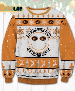 A Friend With Titos Ugly Sweater