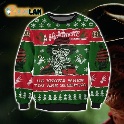 A Nightmare On Elm Street Ugly Sweater Christmas