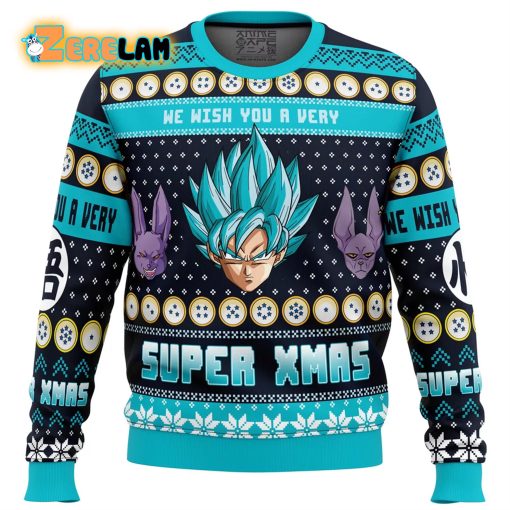 A Very Saiyan Christmas Dragon Ball Z Christmas Ugly Sweater