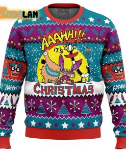 Aaahh Real Monsters Nickelodeon Christmas Ugly Sweater