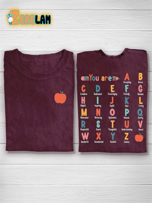 Abc Affirmation Teacher T-shirt