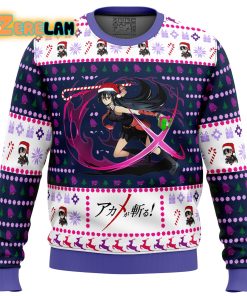 Akame Ga Kill Akame Christmas Attack Christmas Ugly Sweater