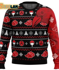 Akatsuki Itachi Symbolic Crows Naruto Christmas Ugly Sweater