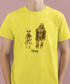 Alien Bigfoot They Shirt 3