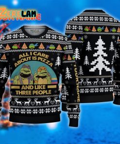 All I Care About Is Pizza Ugly Sweater