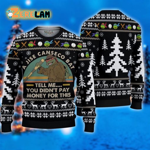 A Jose Canseco Bat Tell Me You Did Not Pay Money For This Christmas Ugly Sweater