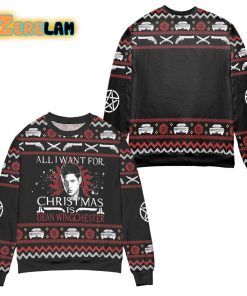 All I Want For Christmas Is Dean Winchester Supernatural Christmas Ugly Sweater