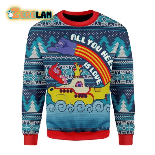 All You Need Is Love Christmas Ugly Sweater