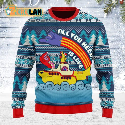 All You Need Is Love Christmas Ugly Sweater