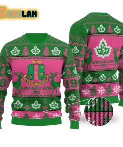 Alpha Kappa Alpha 1908 Sorority Inc Ugly Sweater Christmas