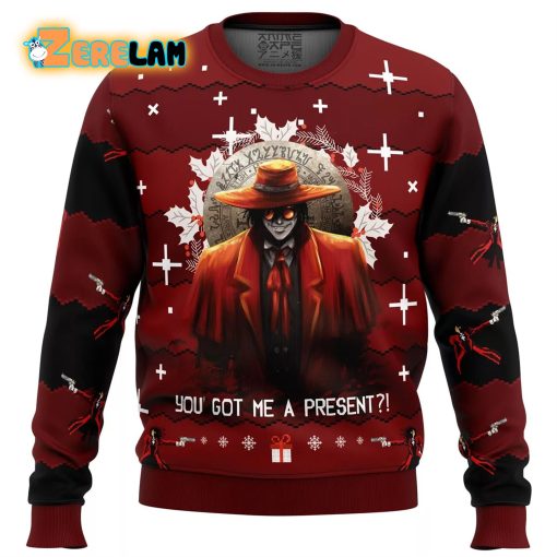 Alucard Hellsing Christmas Ugly Sweater