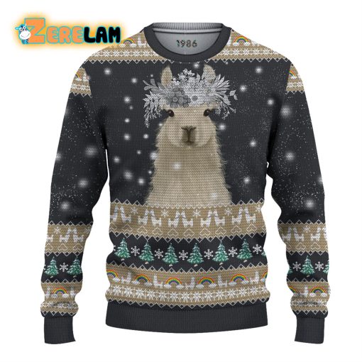 Amazing Llama Christmas Ugly Sweater 3d All Over Printed Shirts For Men And Women