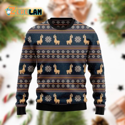 Amazing Llama Funny Family Ugly Sweater For Men And Women