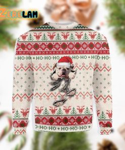 American Bulldog Scratch Ugly Sweater Christmas