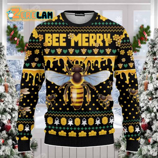 Animal Bee Merry Christmas Ugly Sweater