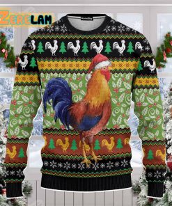 Animal Chicken Cluck Ry Christmas Ugly Sweater Christmas