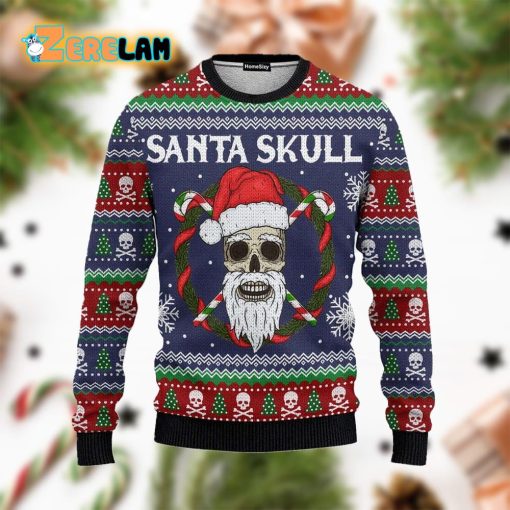 Animal Santa Skull Ugly Sweater Christmas