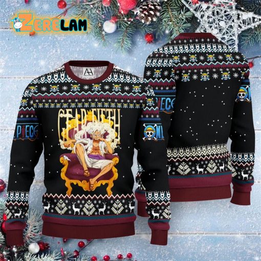Anime Onepiece Characters Christmas Ugly Sweater