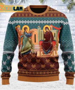 Annunciation Of The Mother Of God For Unisex Ugly Sweater Christmas
