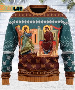 Annunciation Of The Mother Of God Christmas Ugly Sweater