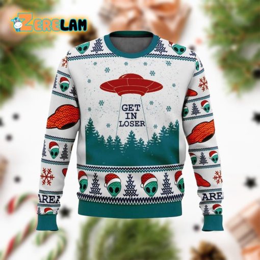 Area 51 Aliens Get In Loser Ugly Sweater