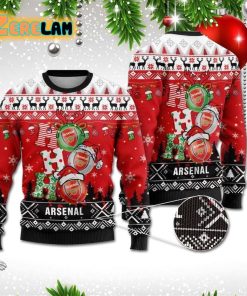 Arsenal Ho Ho Ho Christmas Ugly Sweater