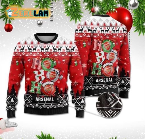 Arsenal Ho Ho Ho Christmas Ugly Sweater