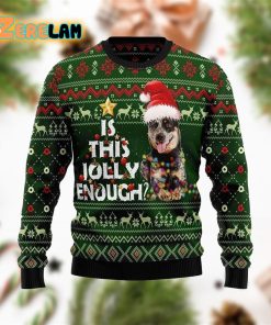 Australian Cattle Dog Jolly Ugly Sweater Christmas